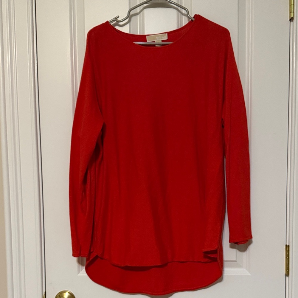 MICHAEL Michael Kors Vibrant Red Long Sleeve Top